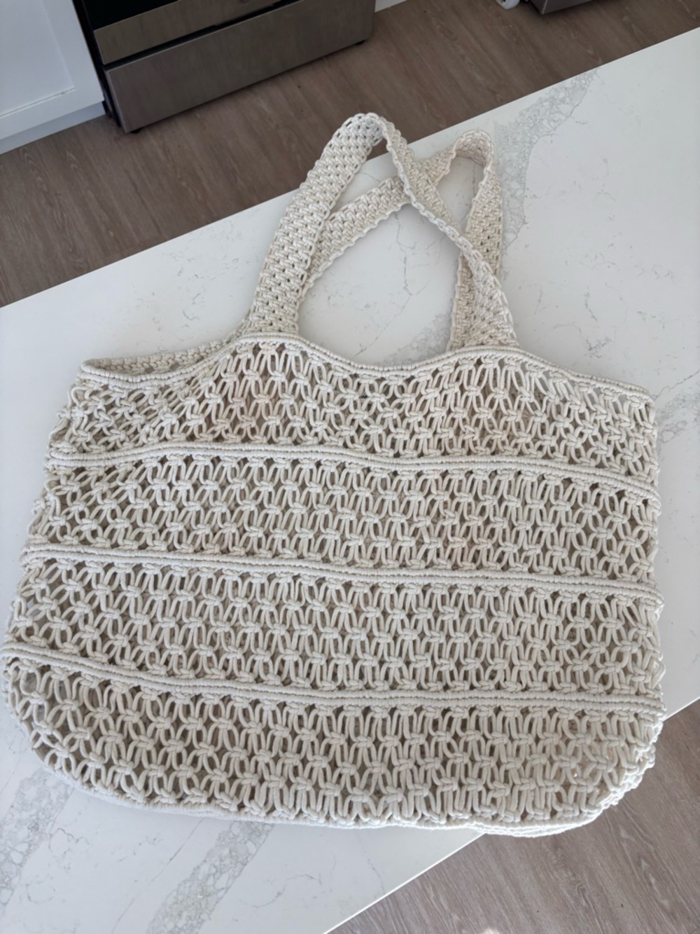 Aerie Jumbo Crochet Tote Bag